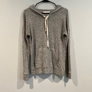 Potters Pot Heathered Gray Thin Hoodie Sweatshirt - Size Small